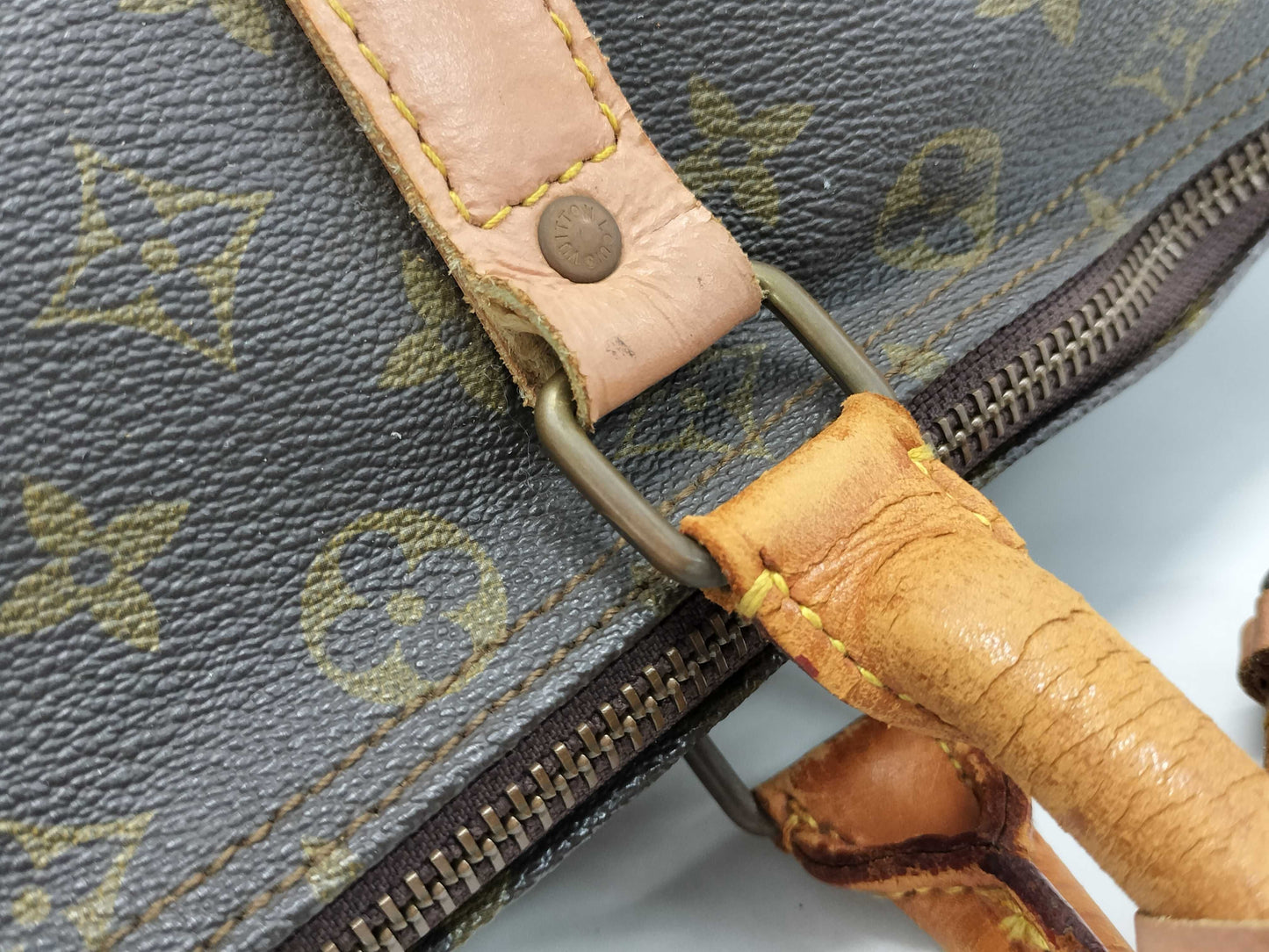 LOUIS VUITTON Monogram M41414 Keepall Bandouliere 55 Boston Bag