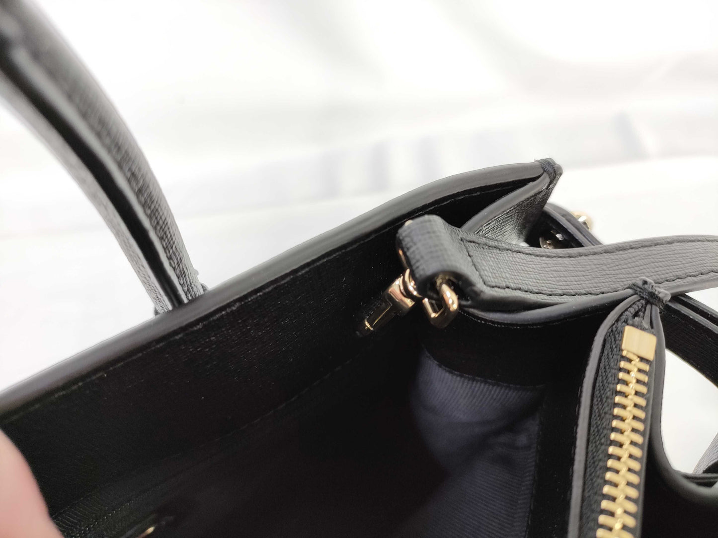 FURLA Hand 2WAY Black Handbag