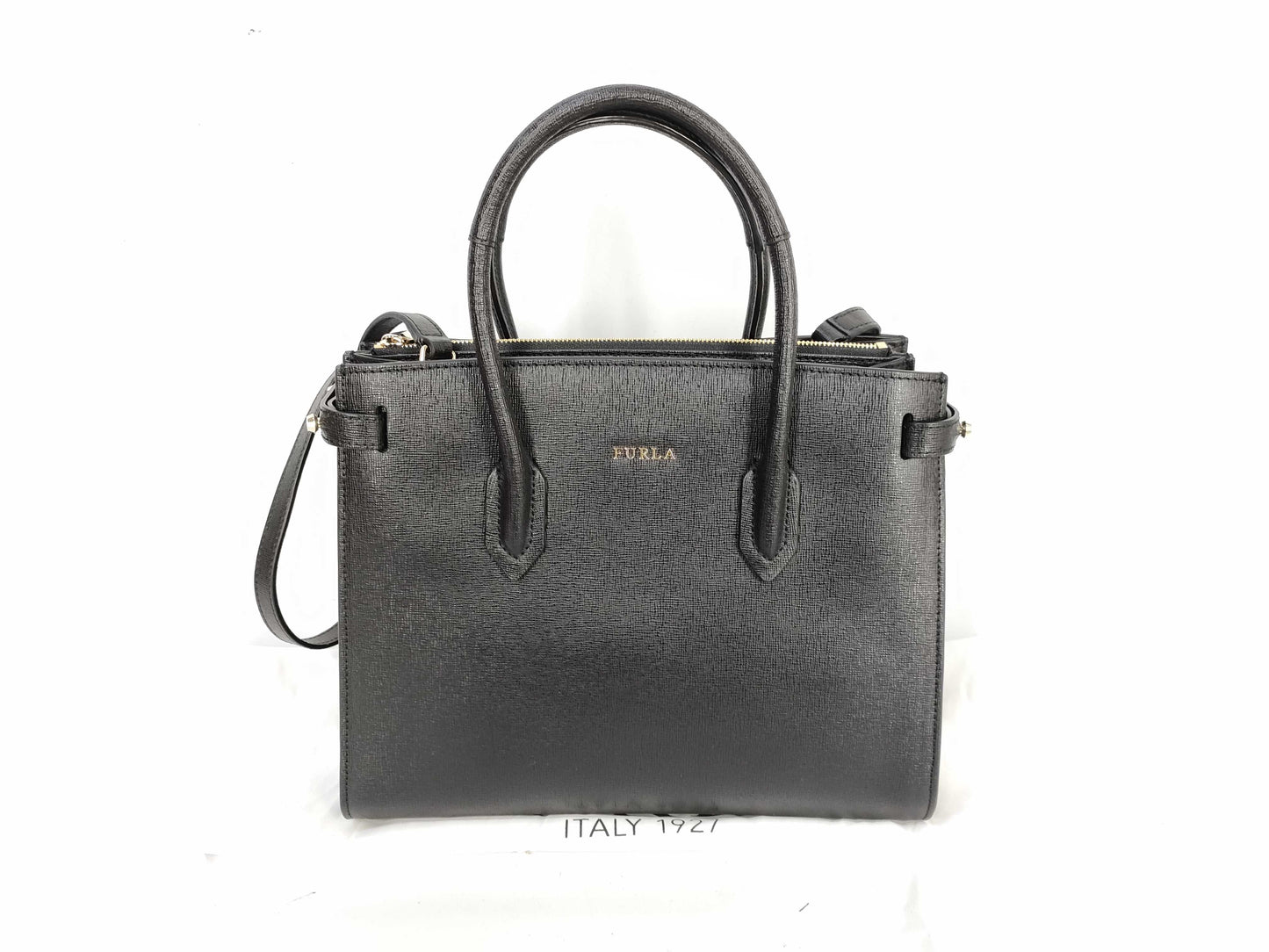 FURLA Hand 2WAY Black Handbag
