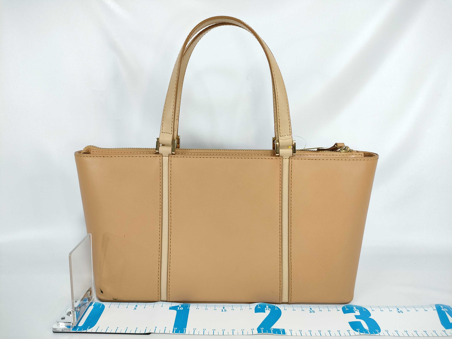 BURBERRY Leather Check Handbag Handbag