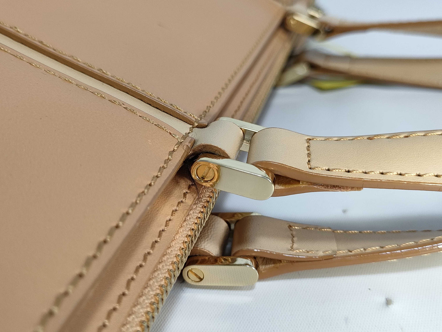 BURBERRY Leather Check Handbag Handbag