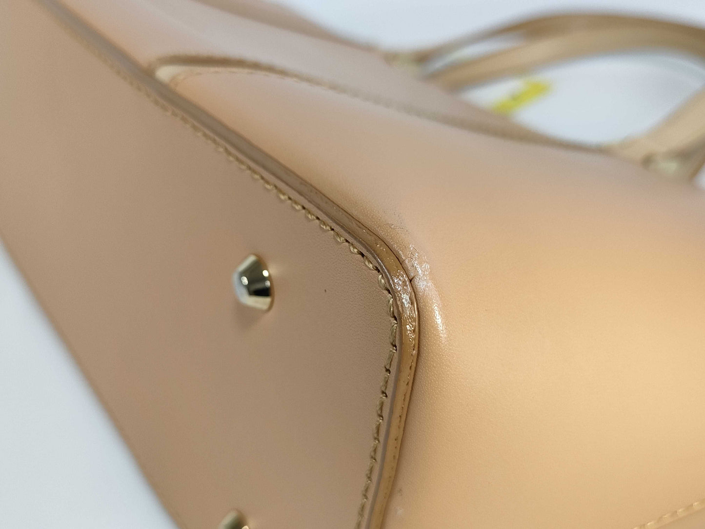 BURBERRY Leather Check Handbag Handbag
