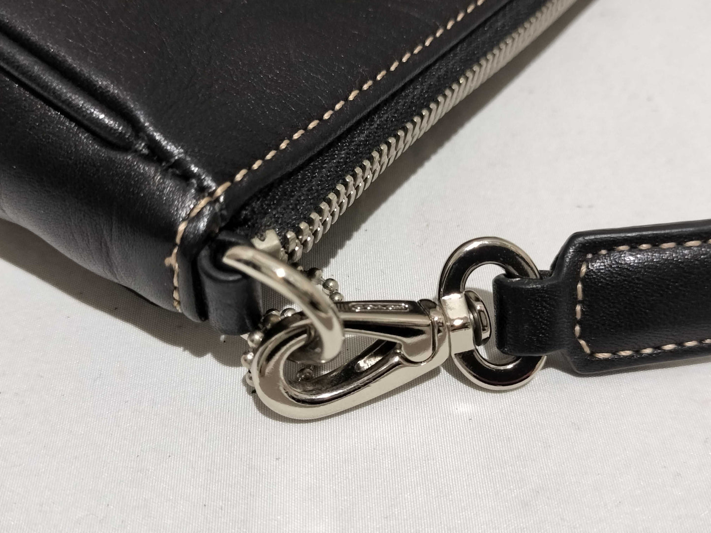 COACH 7785 Leather Mini Handbag in Black