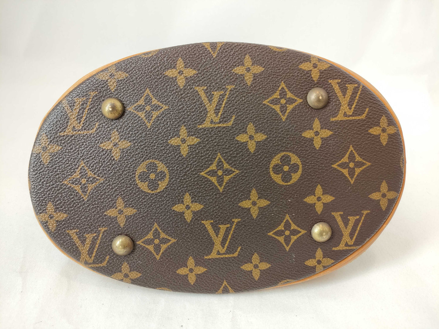 LOUIS VUITTON RFID Unverified AR1908 Monogram Bucket PM Shoulder Bag with Pouch