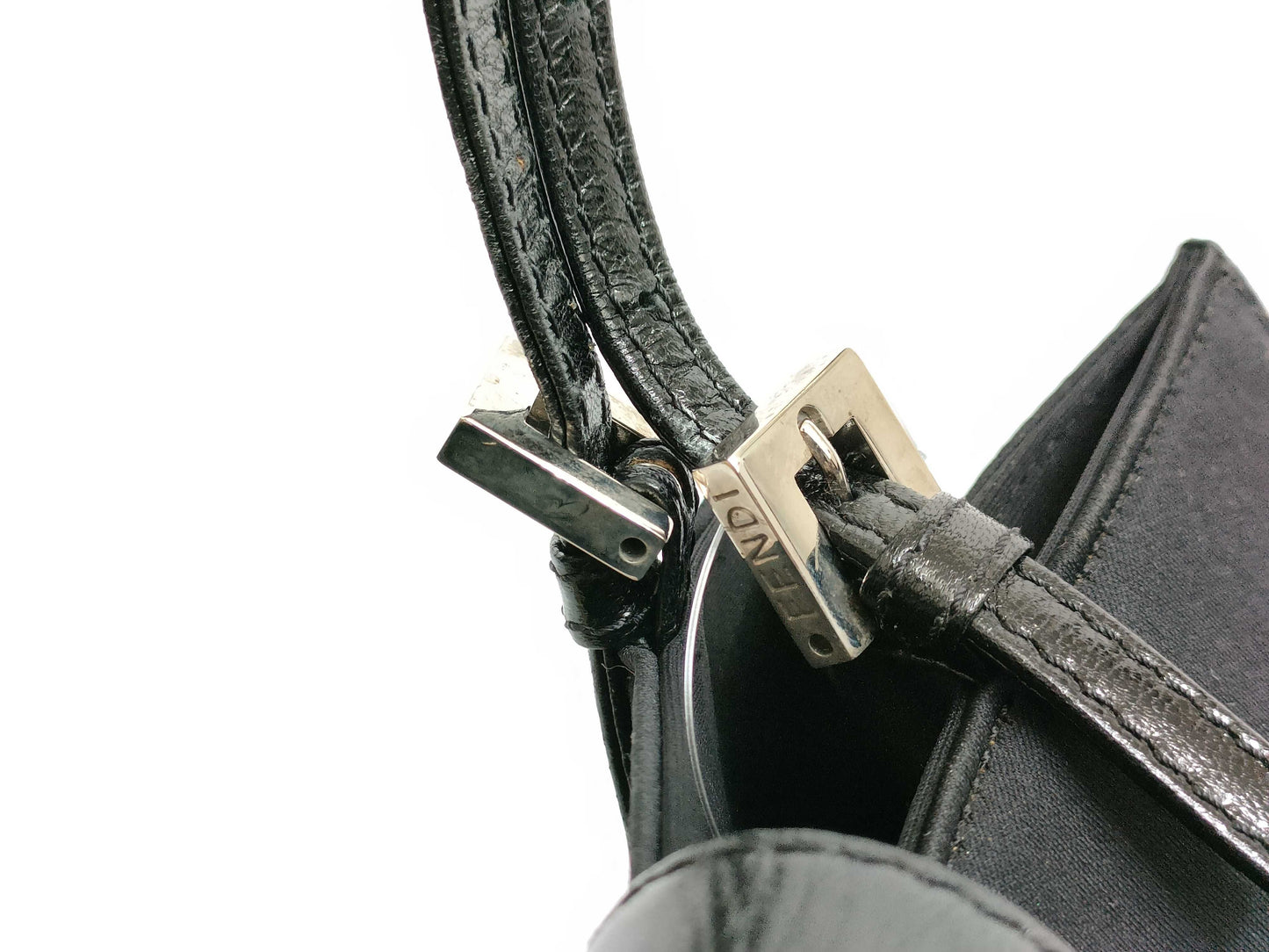 FENDI Mamma Metal Nylon Mini Handbag