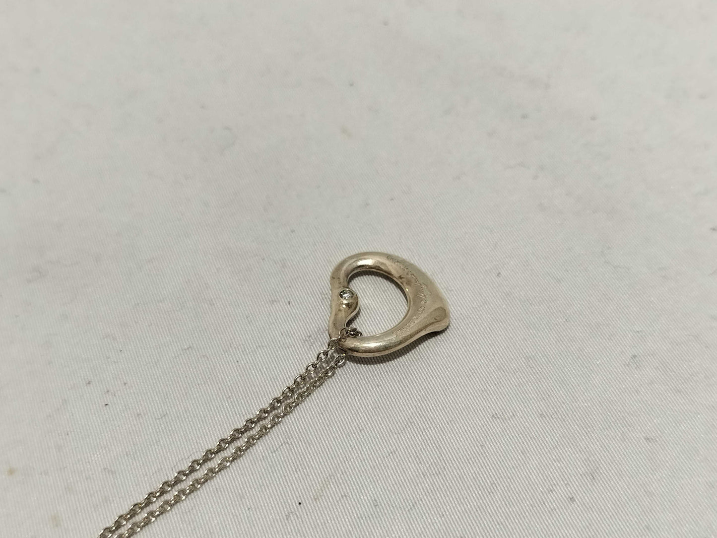 Tiffany & Co. Open Heart 925 1P Necklace