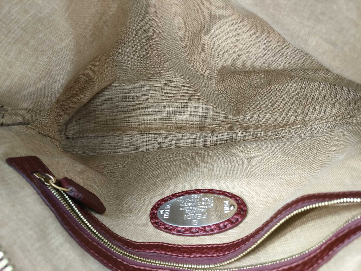 FENDI Selleria Zucca Tote Bag
