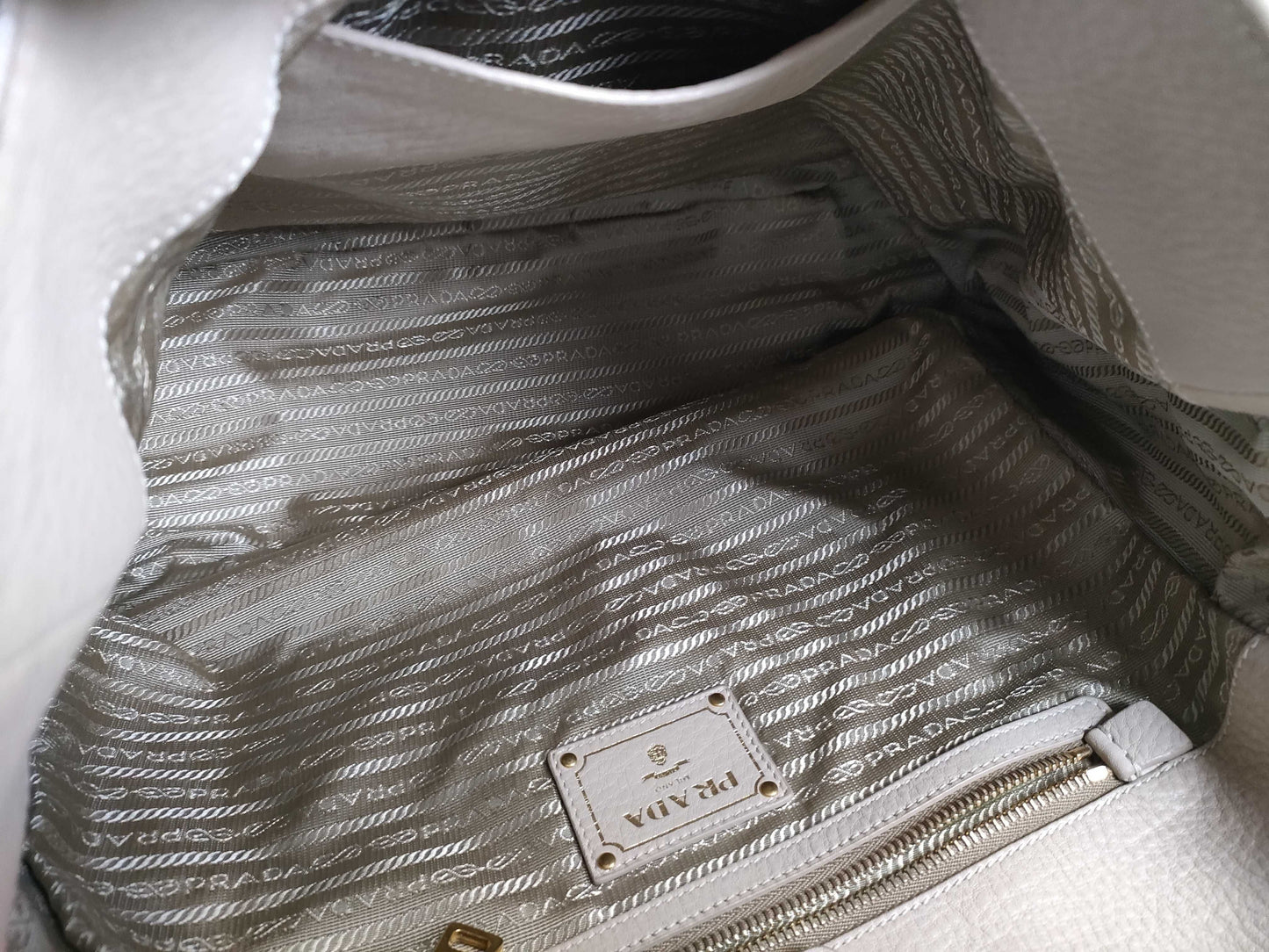 PRADA Vitello Dino Tote Bag