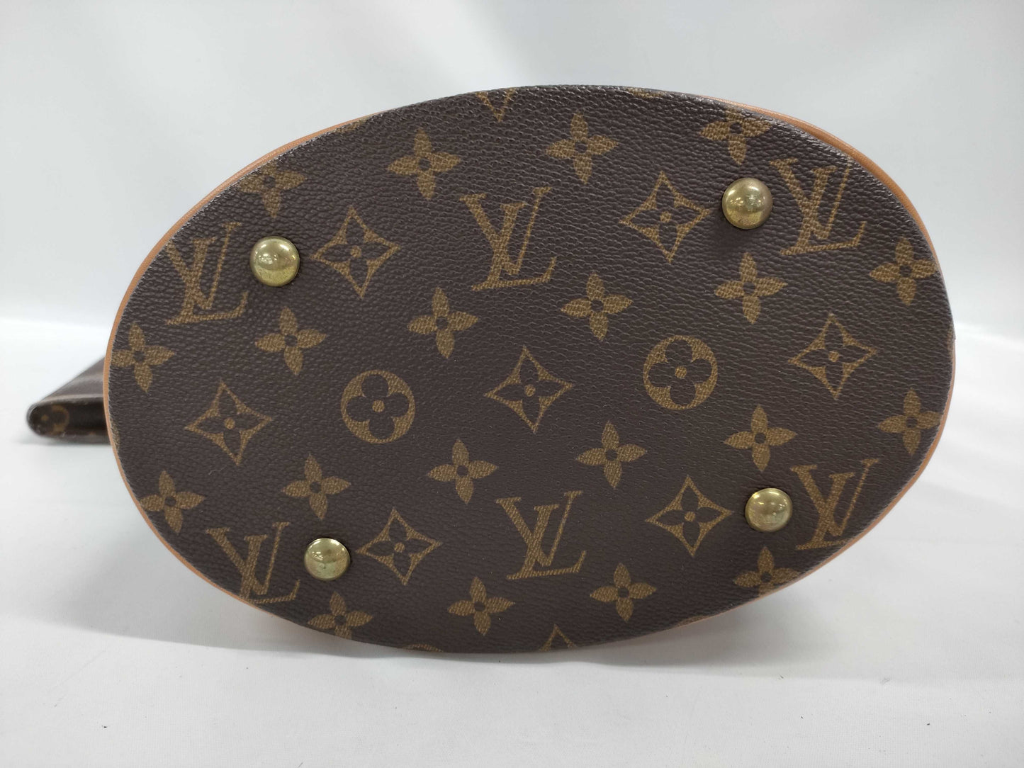 LOUIS VUITTON Monogram M42238 Petit Bucket Handbag with Pouch