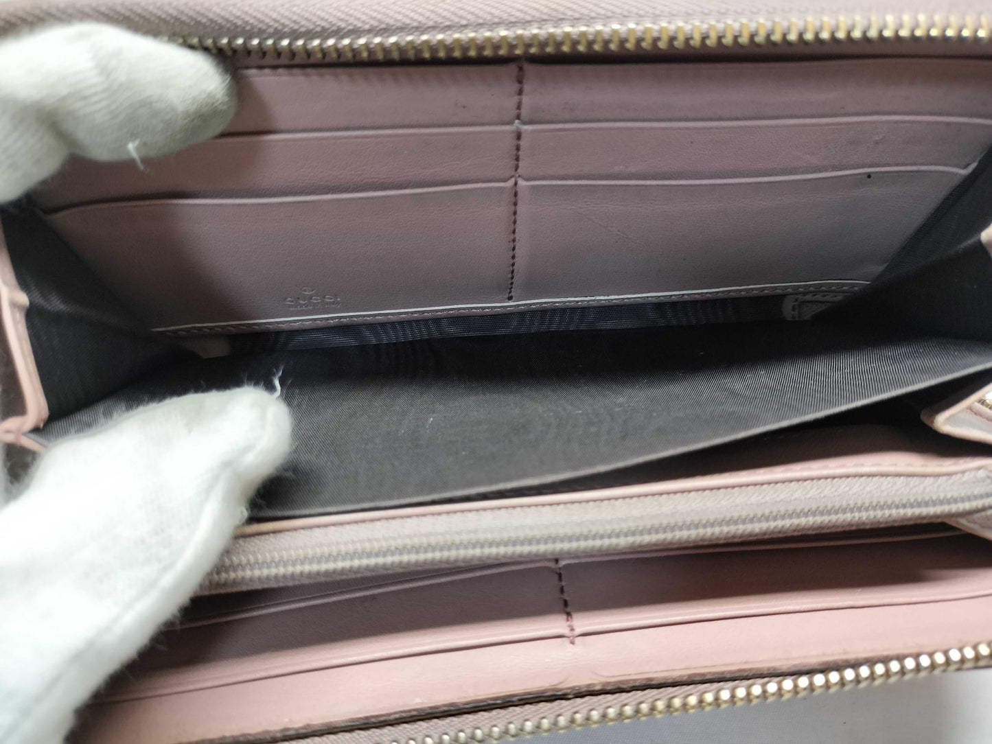 GUCCI 308004 Soho Round Zip Long Wallet
