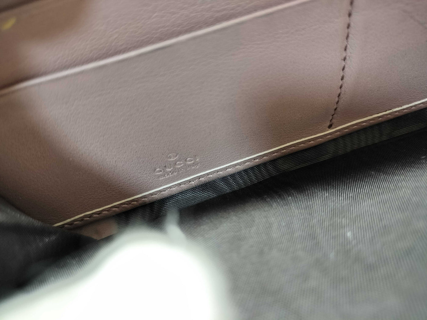 GUCCI 308004 Soho Round Zip Long Wallet