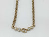 Dior Christian Dior CD logo rhinestone gold necklace