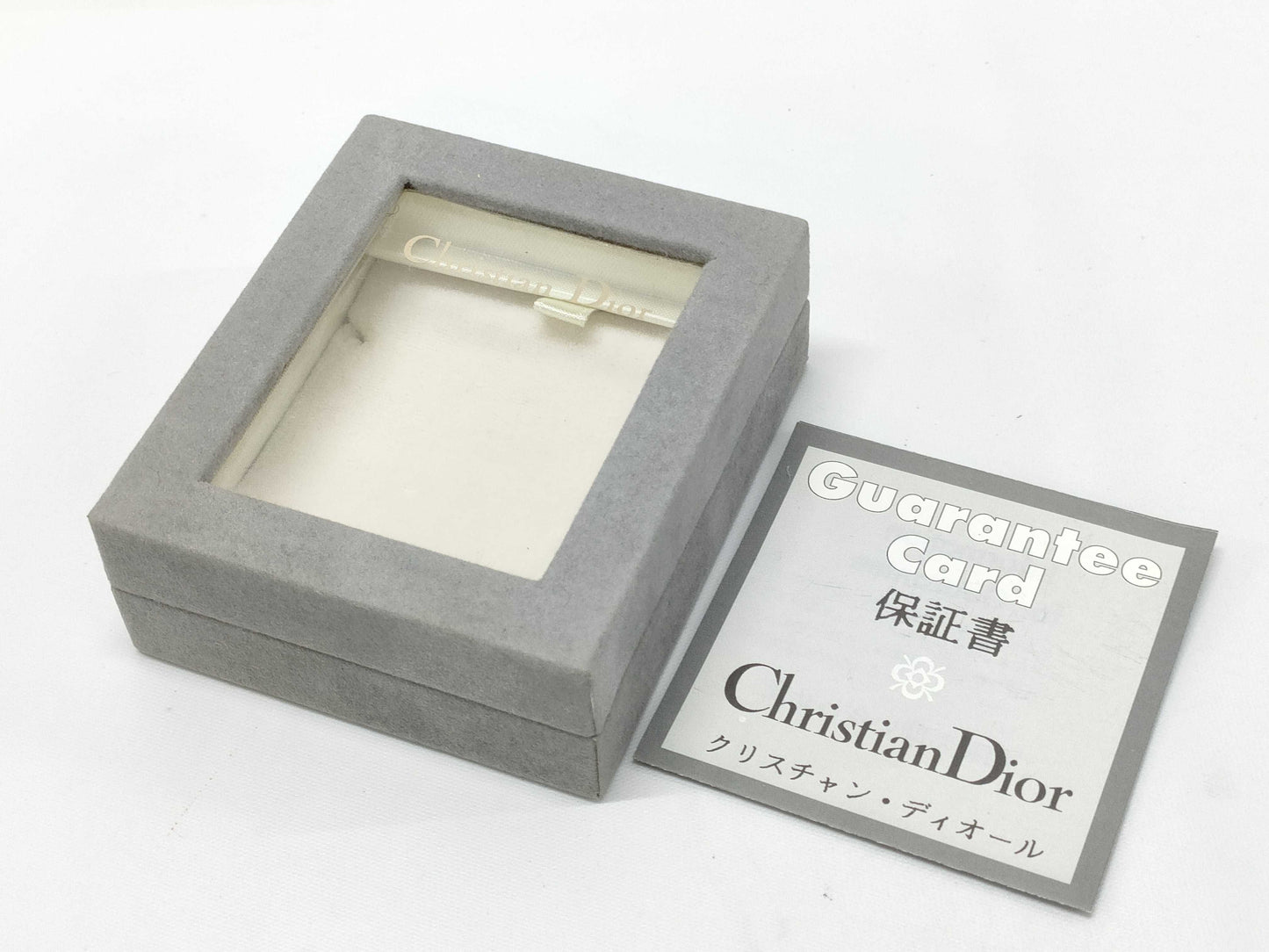 Dior Christian Dior CD logo rhinestone gold necklace