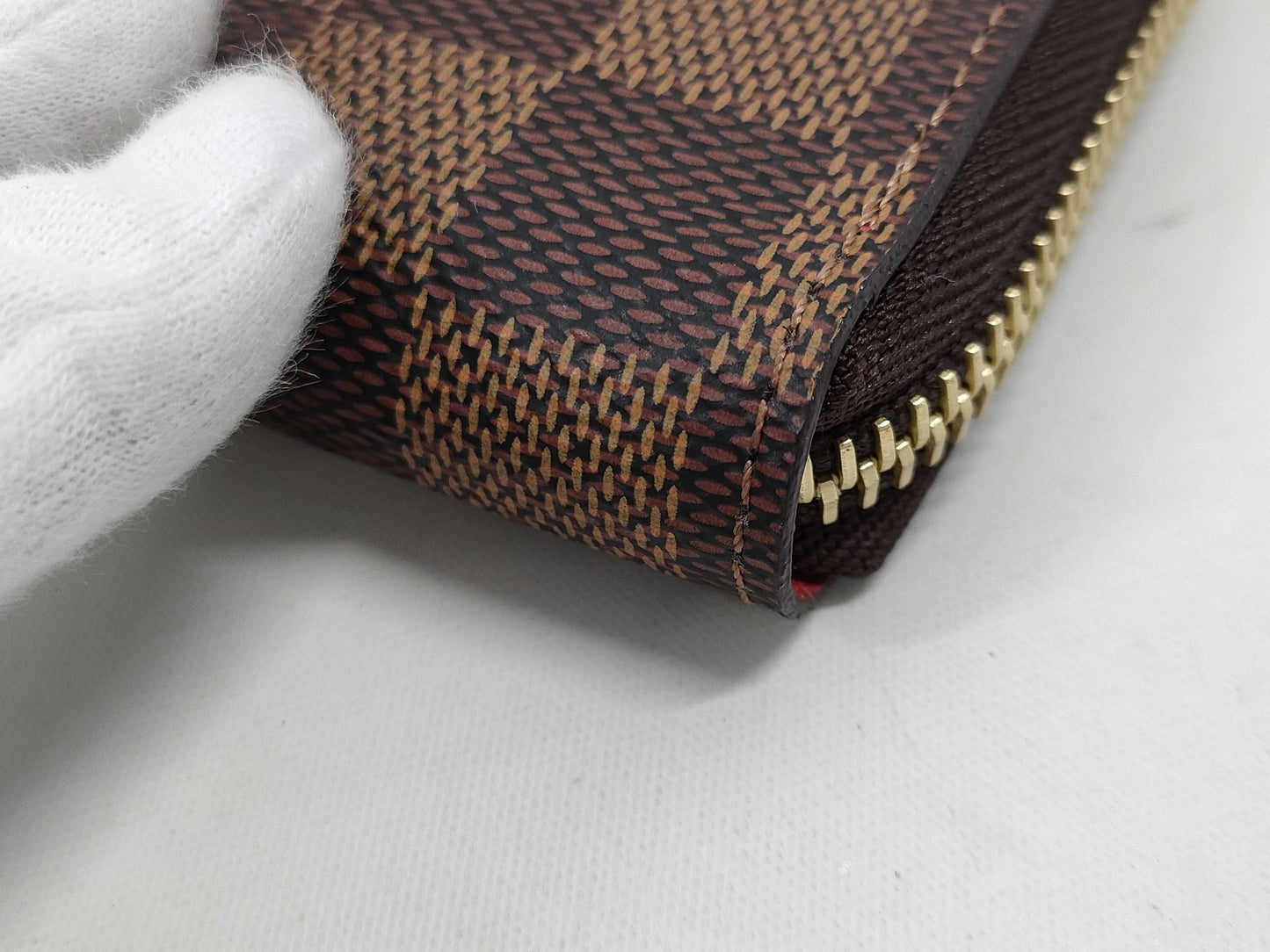 LOUIS VUITTON Damier N60534 Damier Portefeuille Clemence Wallet