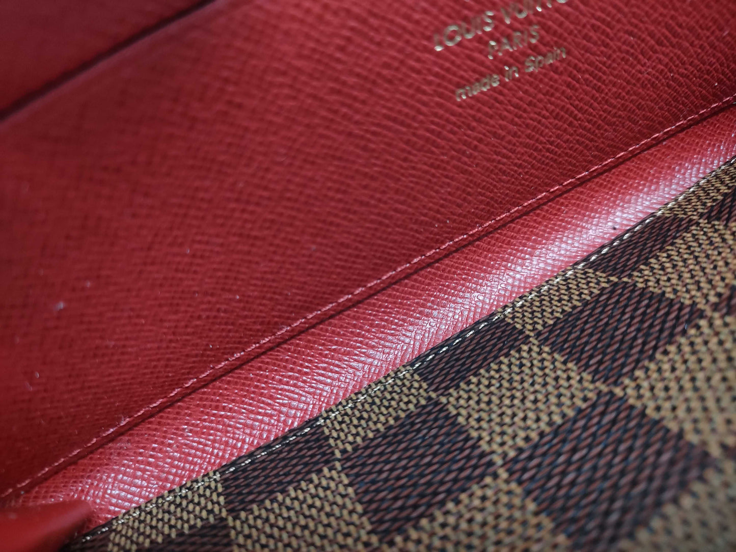 LOUIS VUITTON Damier N60534 Damier Portefeuille Clemence Wallet