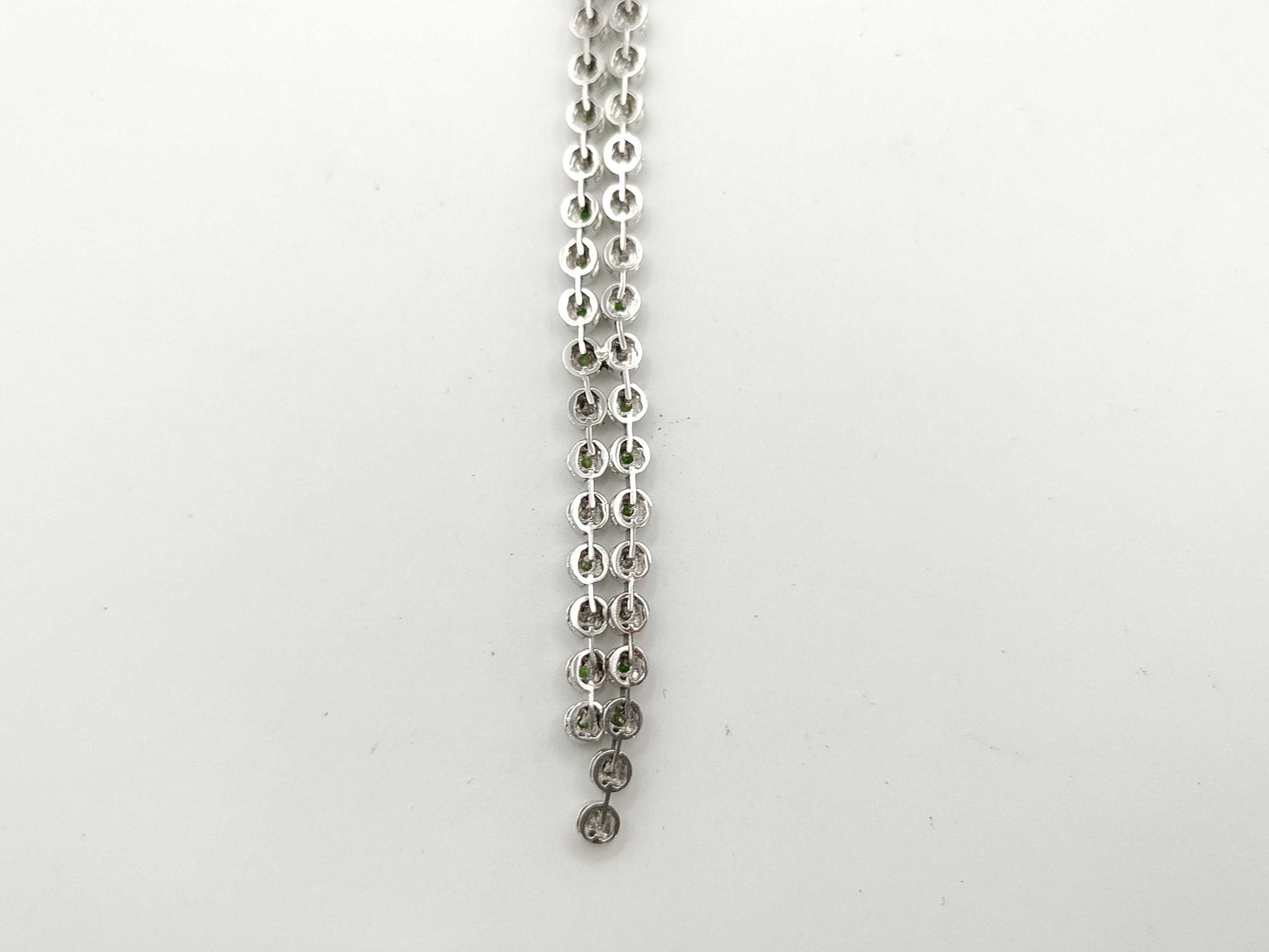 Demantoid Garnet 1.55ct D0.62ct K18WG 19.9g Necklace