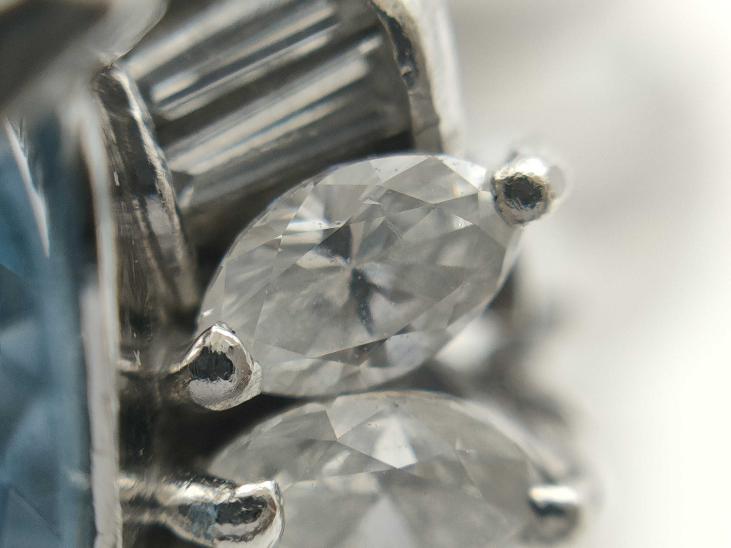 AQ5.10ct D1.34ct Pt900 11.5g Ring