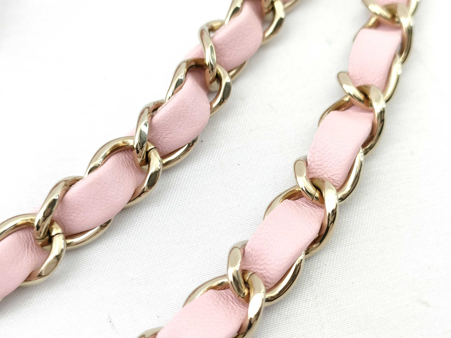 CHANEL Lambskin Single Mini Matelasse Chain Pink Shoulder Bag