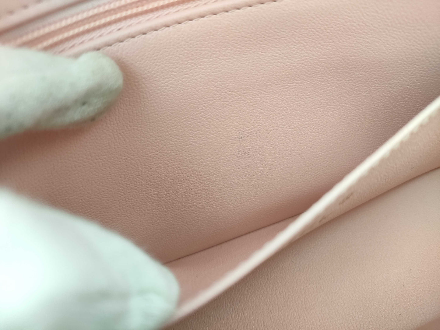 CHANEL Lambskin Single Mini Matelasse Chain Pink Shoulder Bag