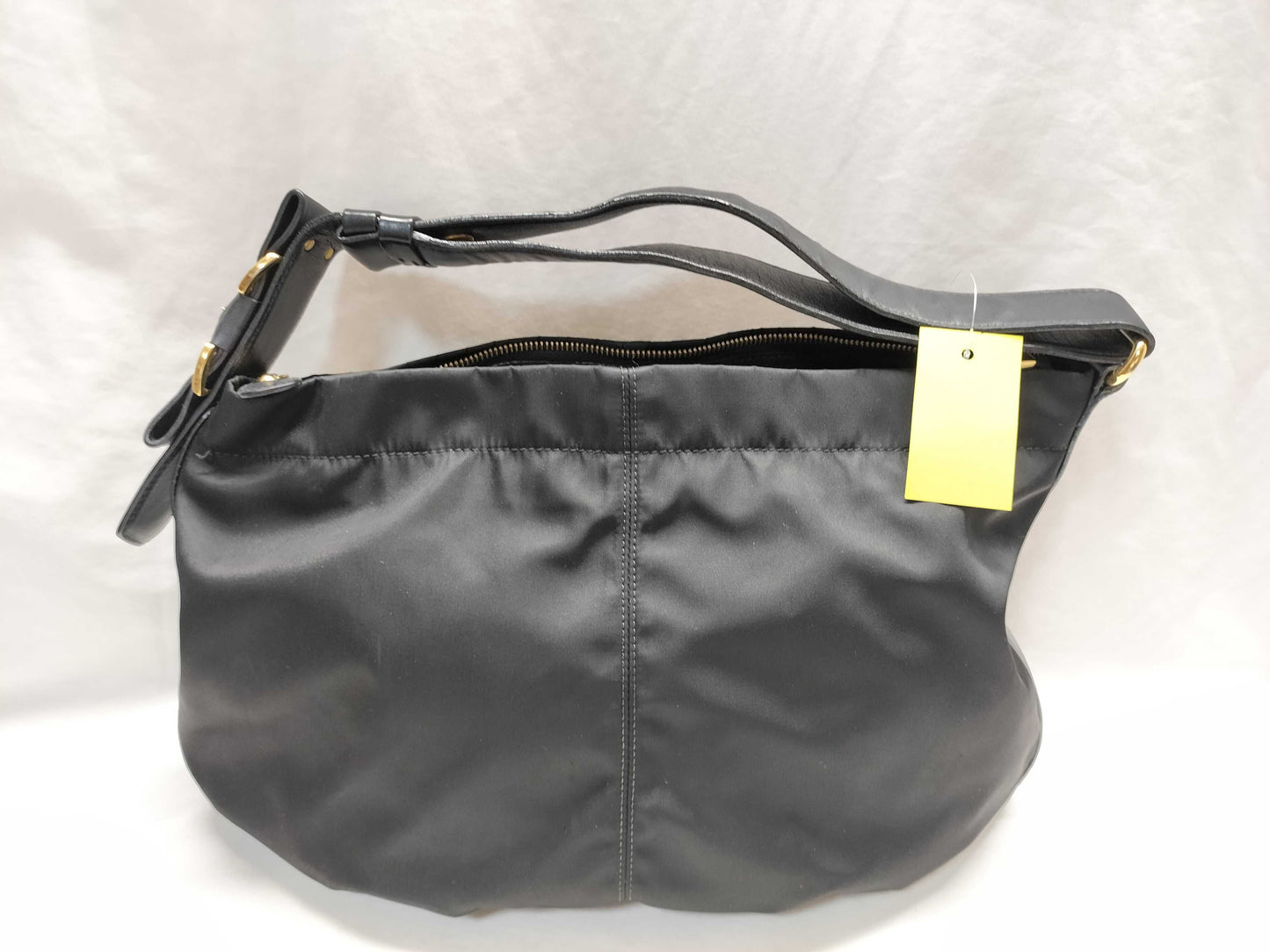 Salvatore Ferragamo AU-21 D337 Nylon and Leather One-Shoulder Bag