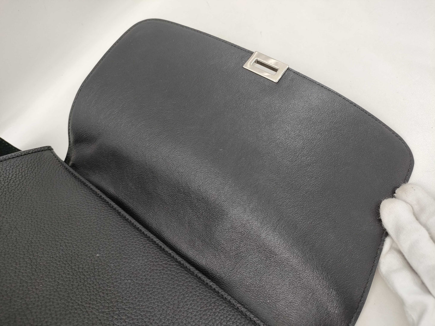 CELINE 2-way handbag leather/suede handbag