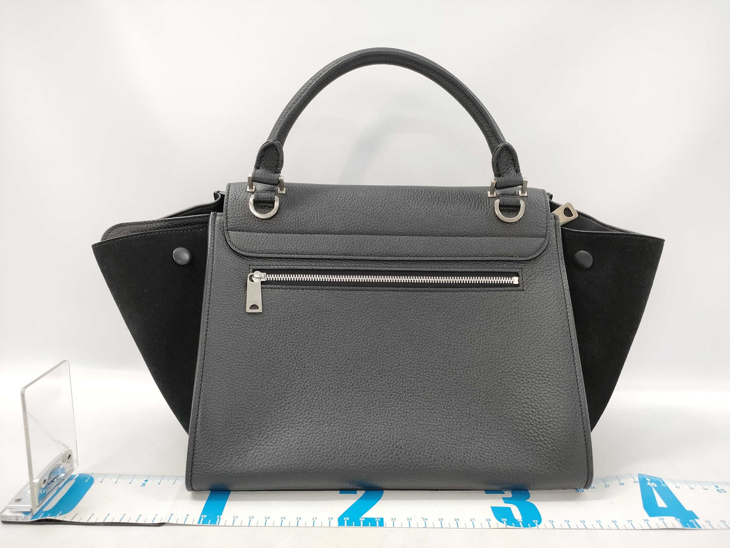 CELINE 2-way handbag leather/suede handbag