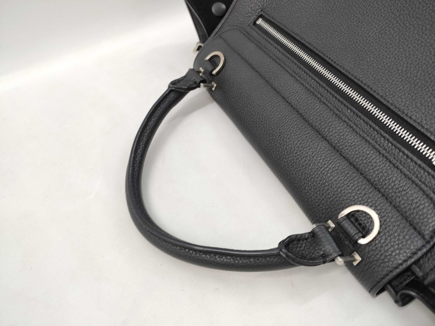 CELINE 2-way handbag leather/suede handbag