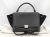 CELINE 2-way handbag leather/suede handbag