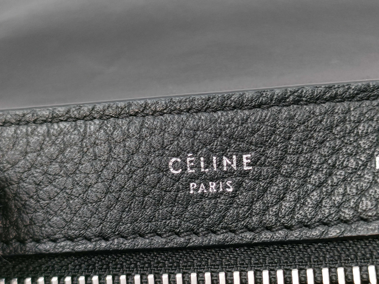 CELINE 2-way handbag leather/suede handbag