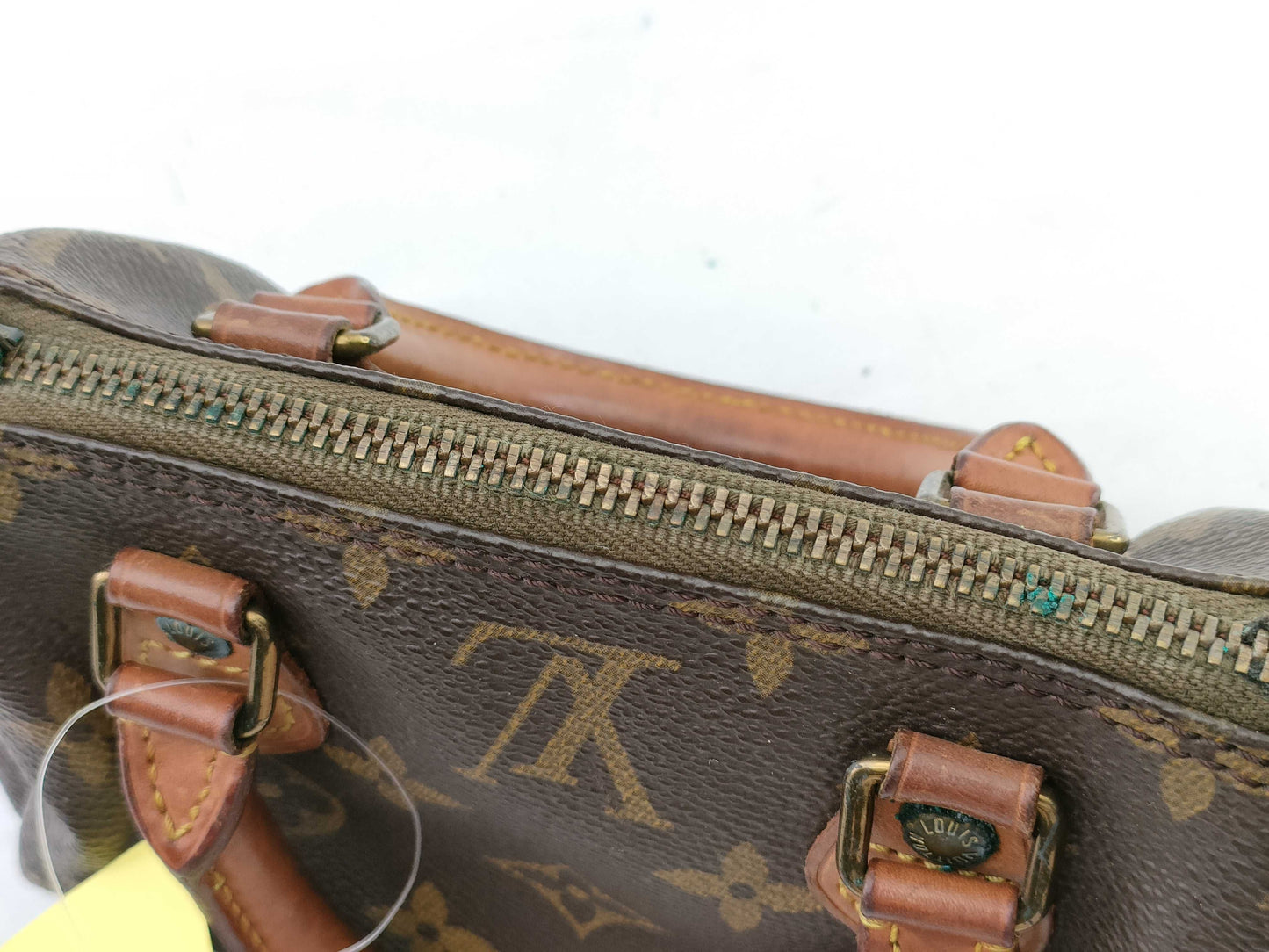 LOUIS VUITTON RFID Unverifiable, Serial Unverifiable, Monogram Mini Speedy Handbag with Paper Tag