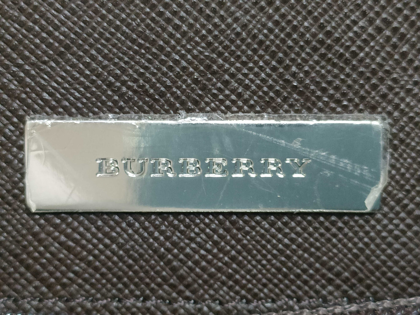 BURBERRY Handbag / Cylindrical / Brown / Color Transfer