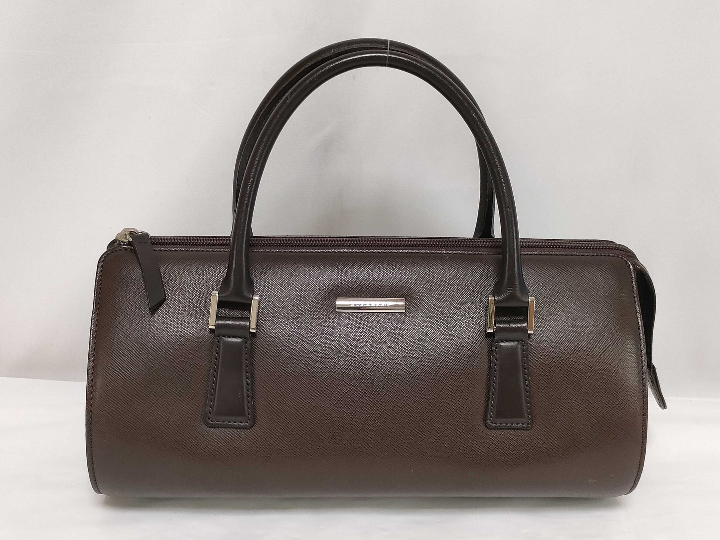 BURBERRY Handbag / Cylindrical / Brown / Color Transfer