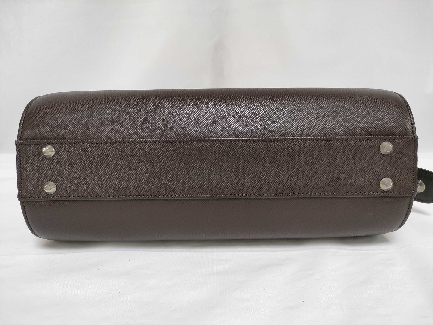 BURBERRY Handbag / Cylindrical / Brown / Color Transfer