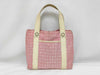 BVLGARI Logomania Canvas and Leather Tote Bag Pink