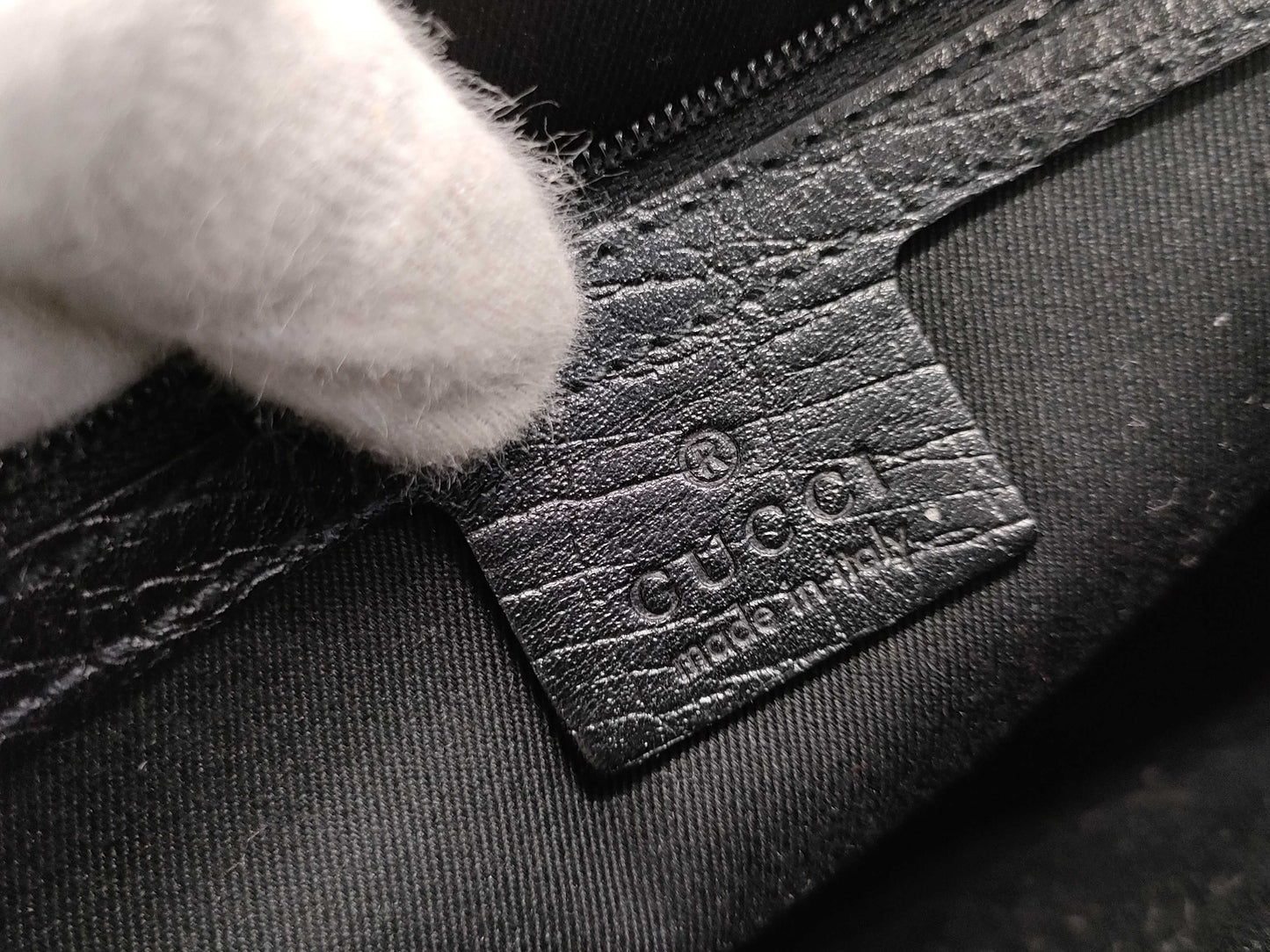 GUCCI Bamboo GG Canvas 112526 Handbag