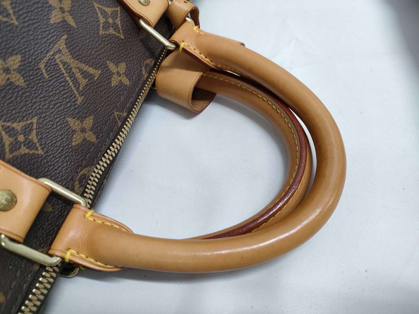 LOUIS VUITTON Monogram Keepall Bandouliere 55 Boston Bag