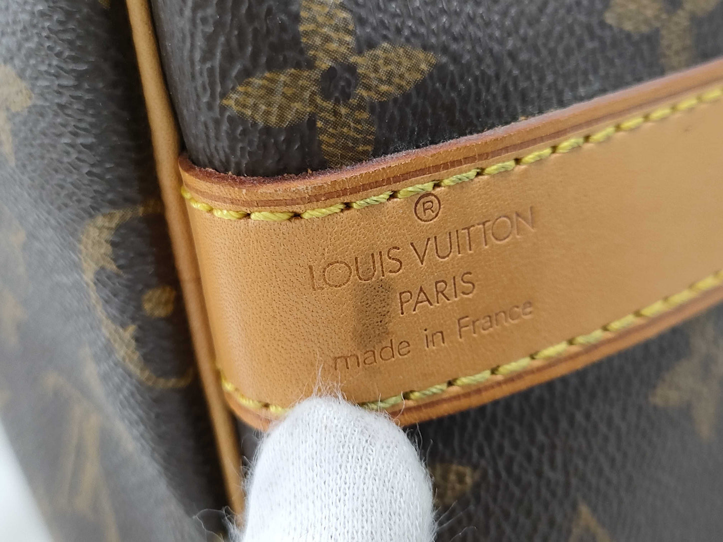 LOUIS VUITTON Monogram Keepall Bandouliere 55 Boston Bag