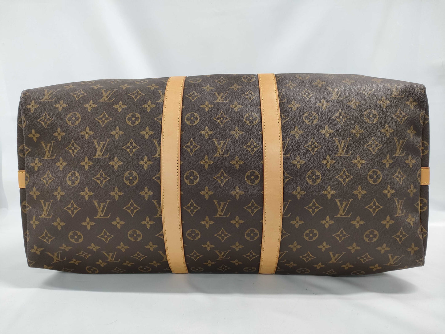 LOUIS VUITTON Monogram Keepall Bandouliere 55 Boston Bag