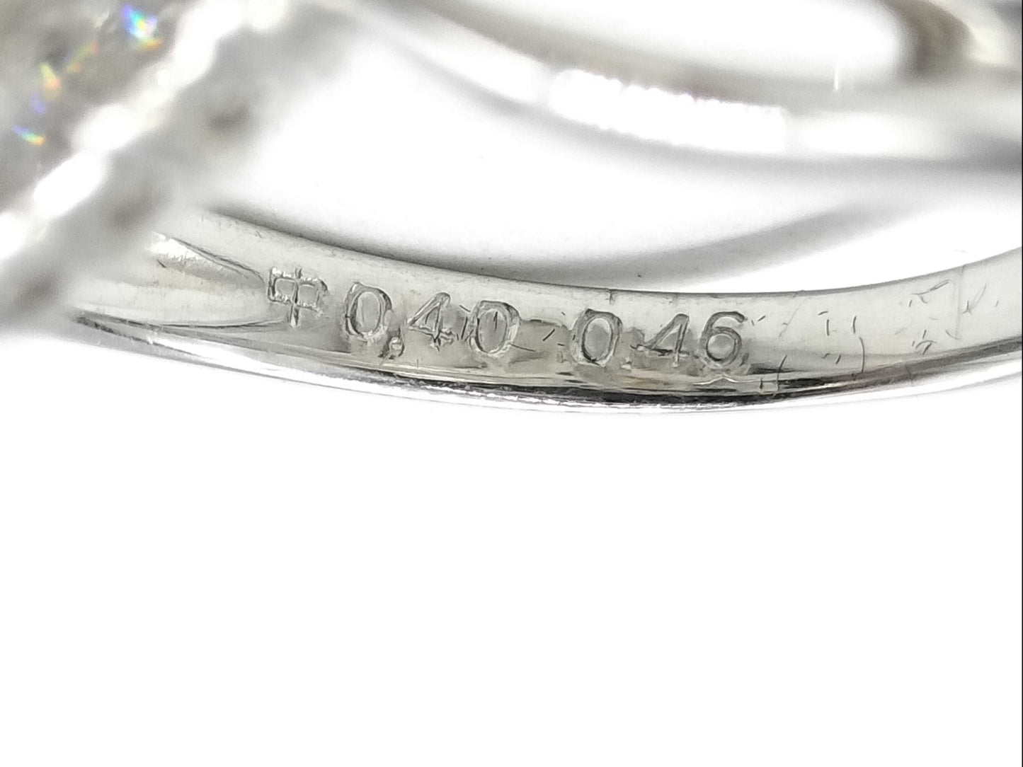 D0.40ct FD0.46ct Pt900 5.7g Ring
