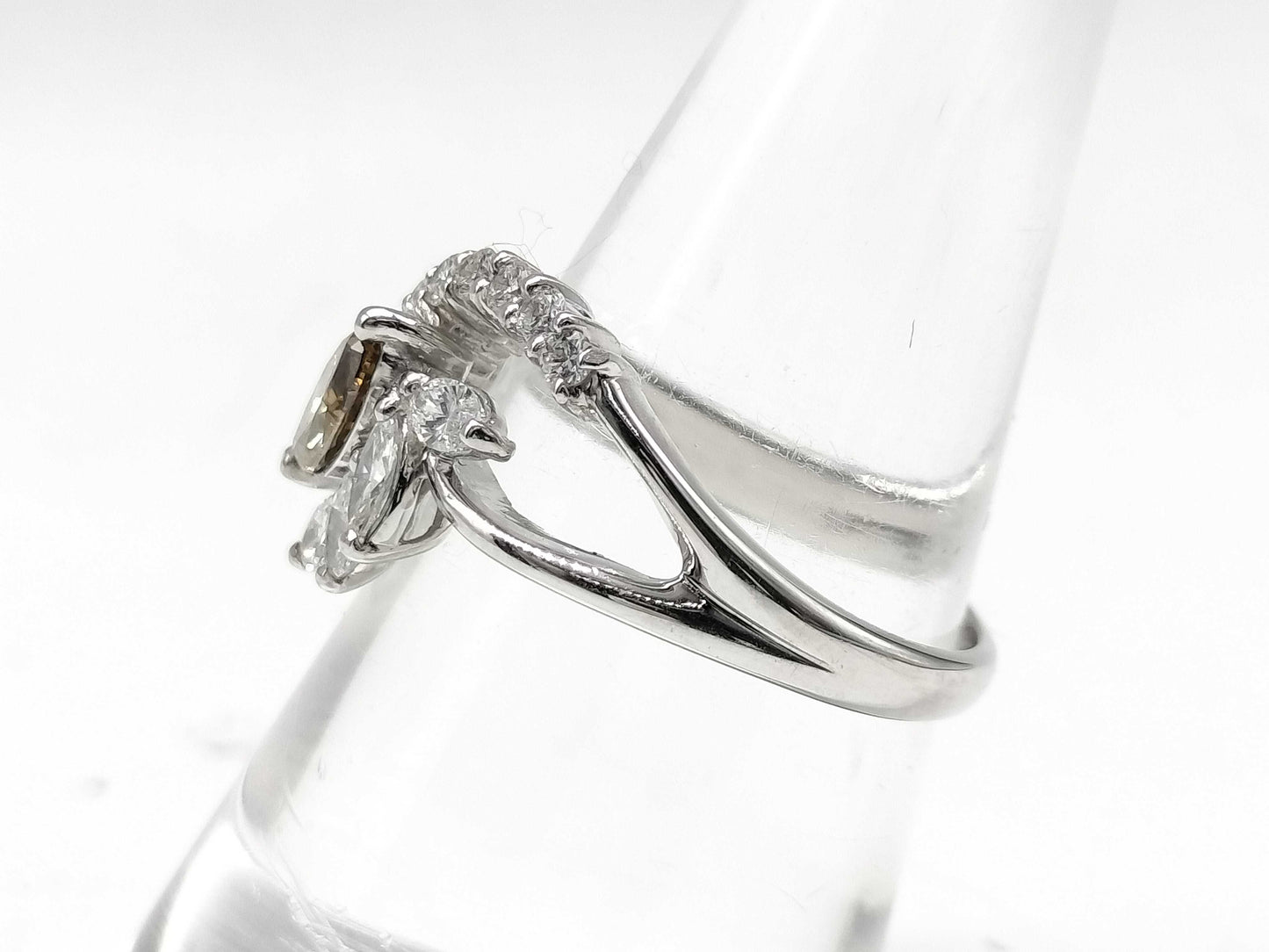 D0.40ct FD0.46ct Pt900 5.7g Ring