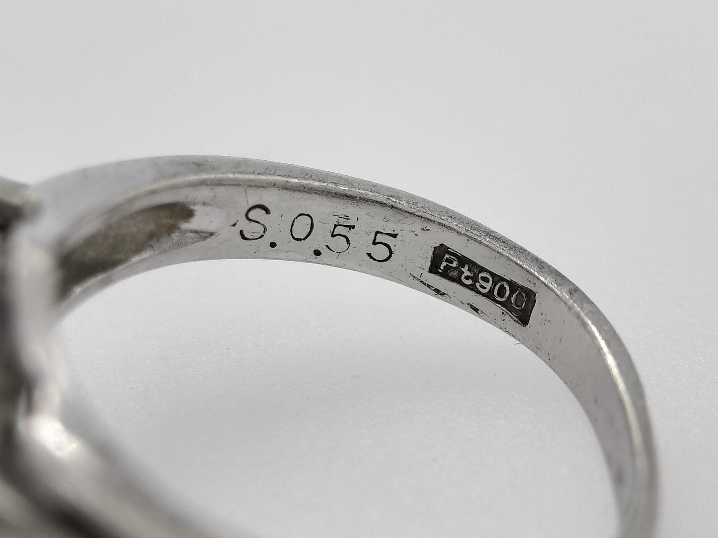 S 0.55ct D 0.26ct PT900 5.7g Ring