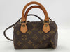 LOUIS VUITTON Monogram M41534 Mini Speedy Shoulder Bag with Strap