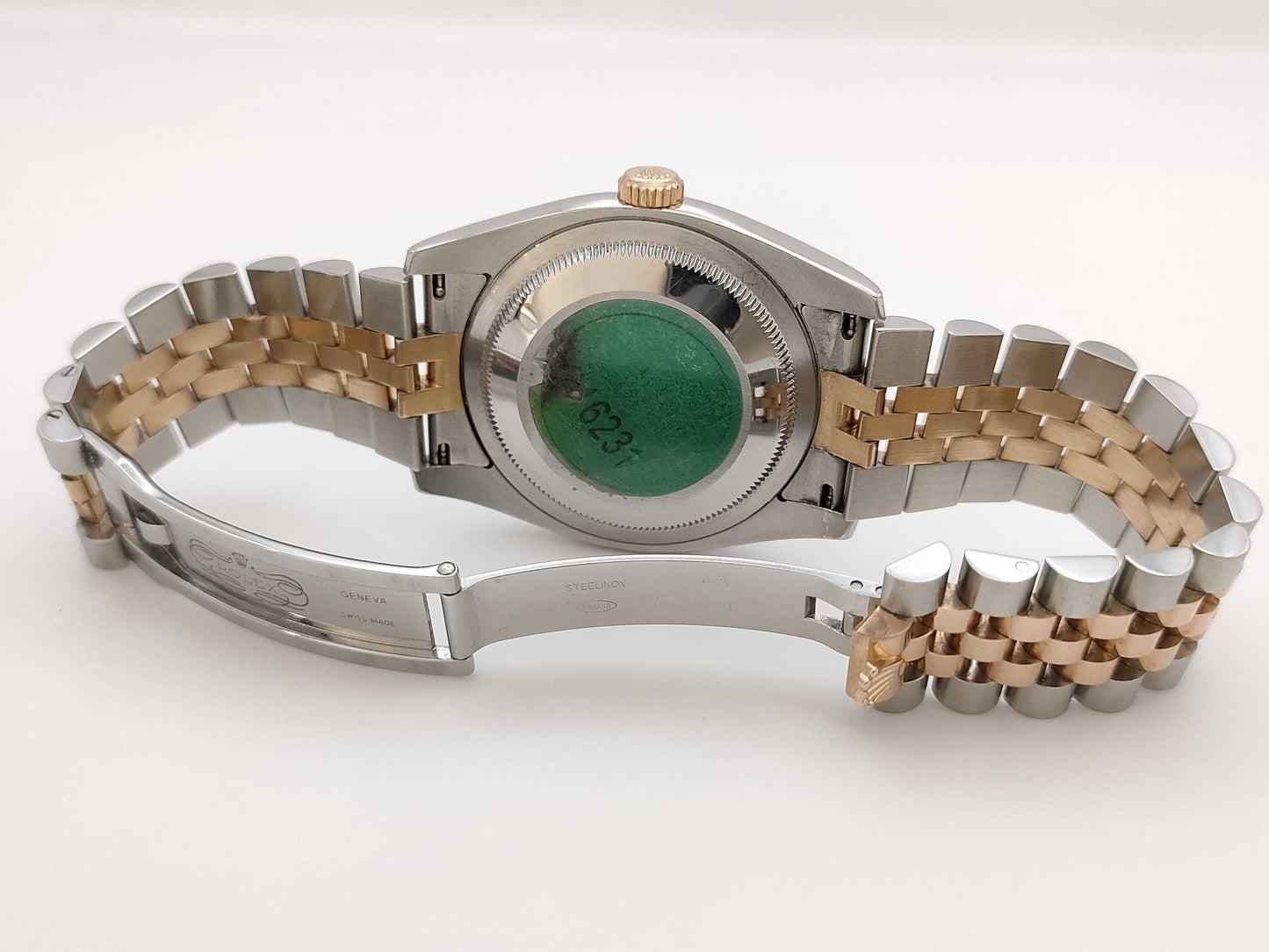ROLEX 116231 D221481 Black Sunbeam Men's Watch