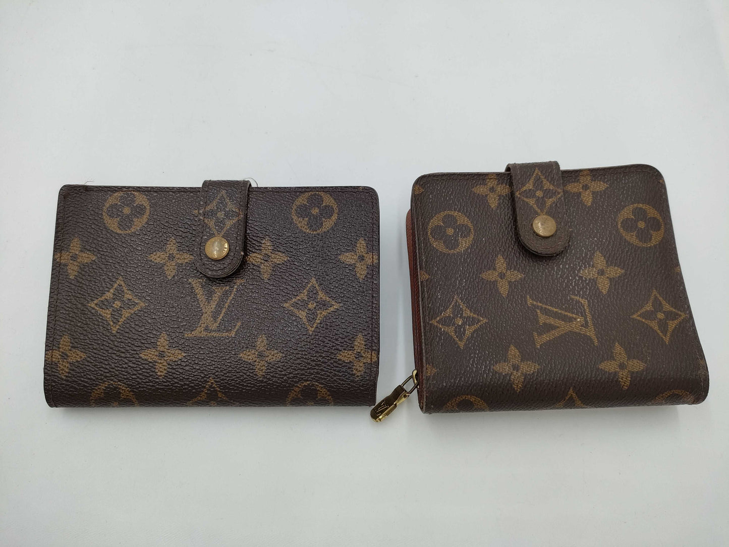LOUIS VUITTON Monogram Compact Wallet *2 Set Wallet