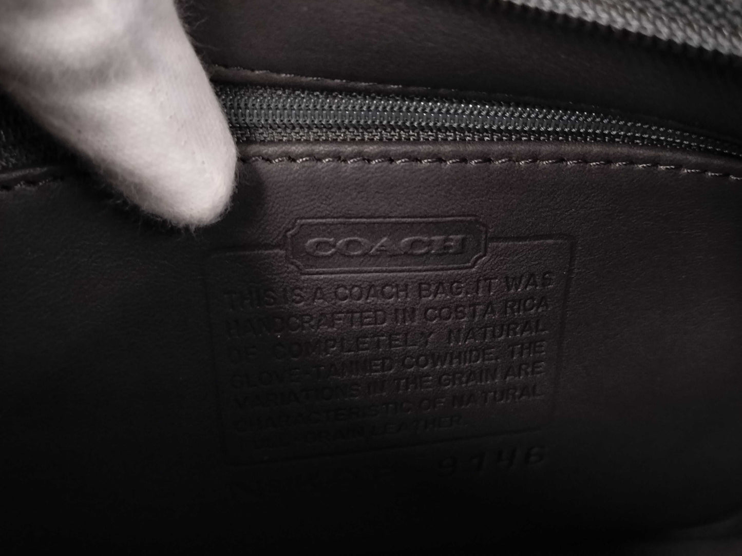 COACH 9146 Dark Gray Shoulder Bag