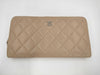 CHANEL Caviar Skin Long Wallet with Round Zipper