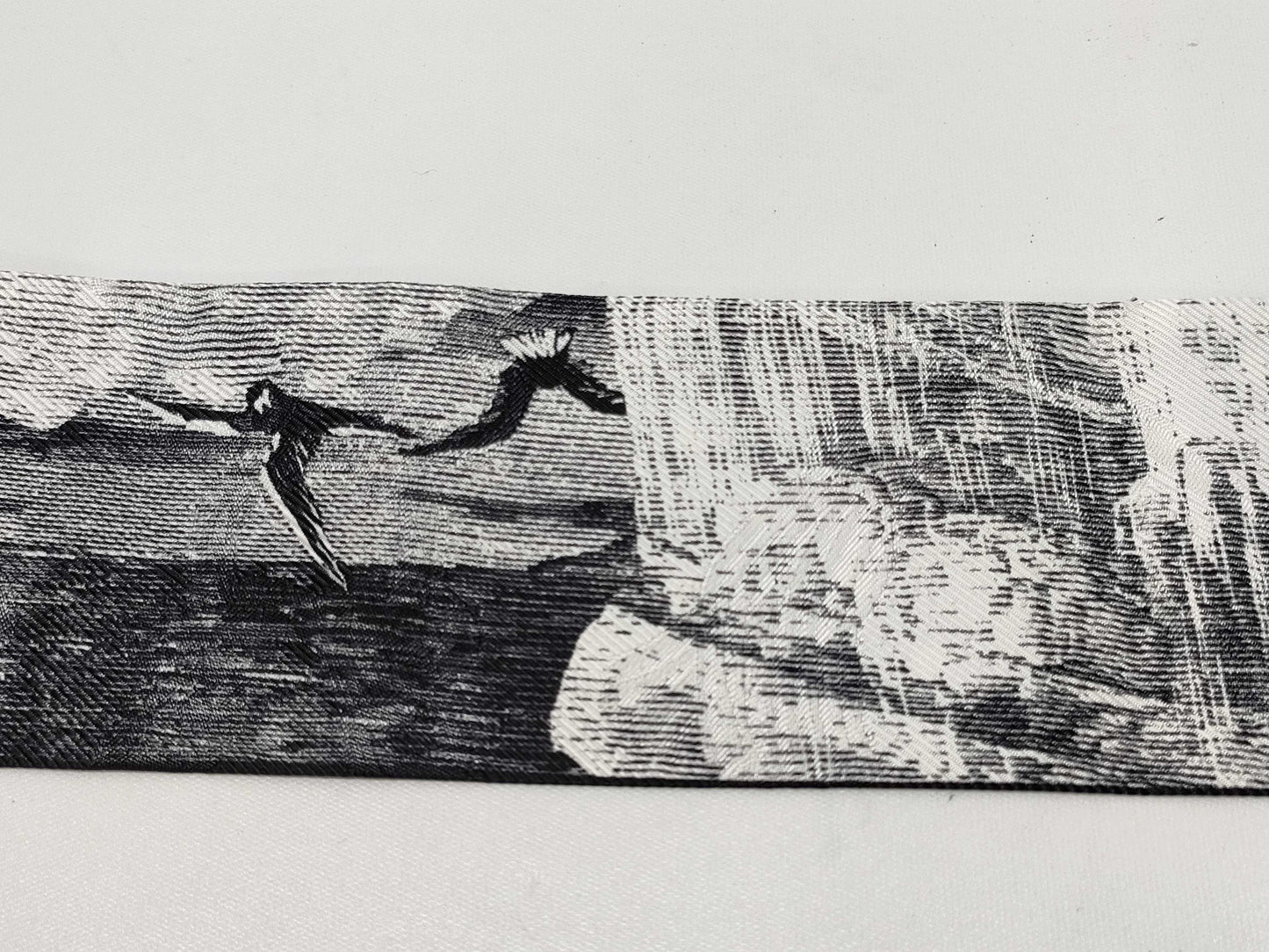 BURBERRY Silk Black Belt