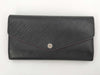 LOUIS VUITTON Epi Portefeuille Sarah Long Wallet in Noir and Hot Pink, M64322