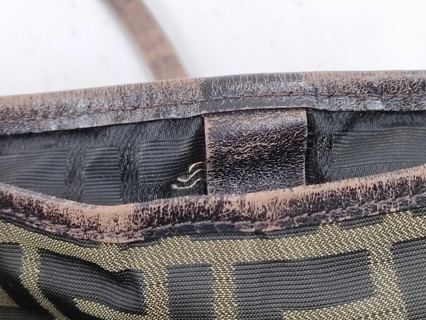 FENDI Zucca pattern Prada camouflage tote/shoulder bag