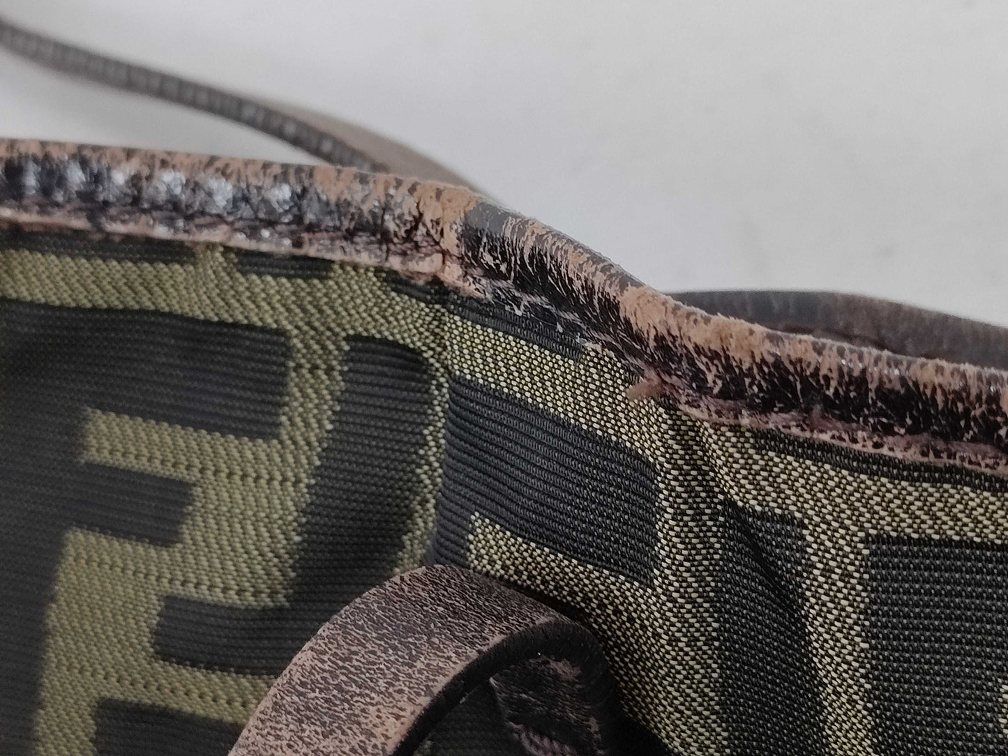FENDI Zucca pattern Prada camouflage tote/shoulder bag